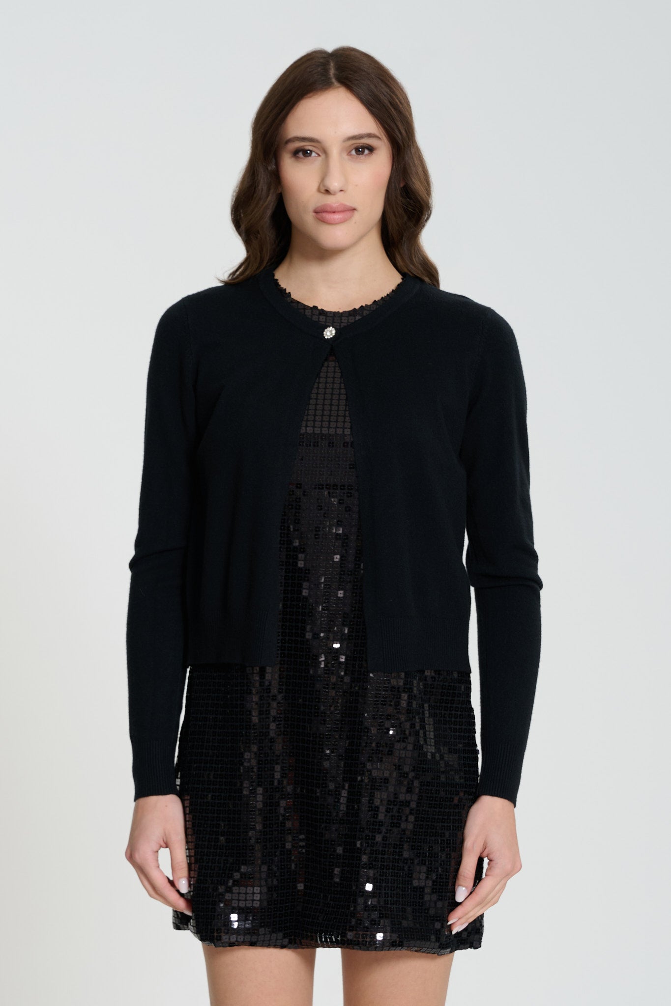 MAGLIA CON BOTTONE GIOIELLO, MANILA