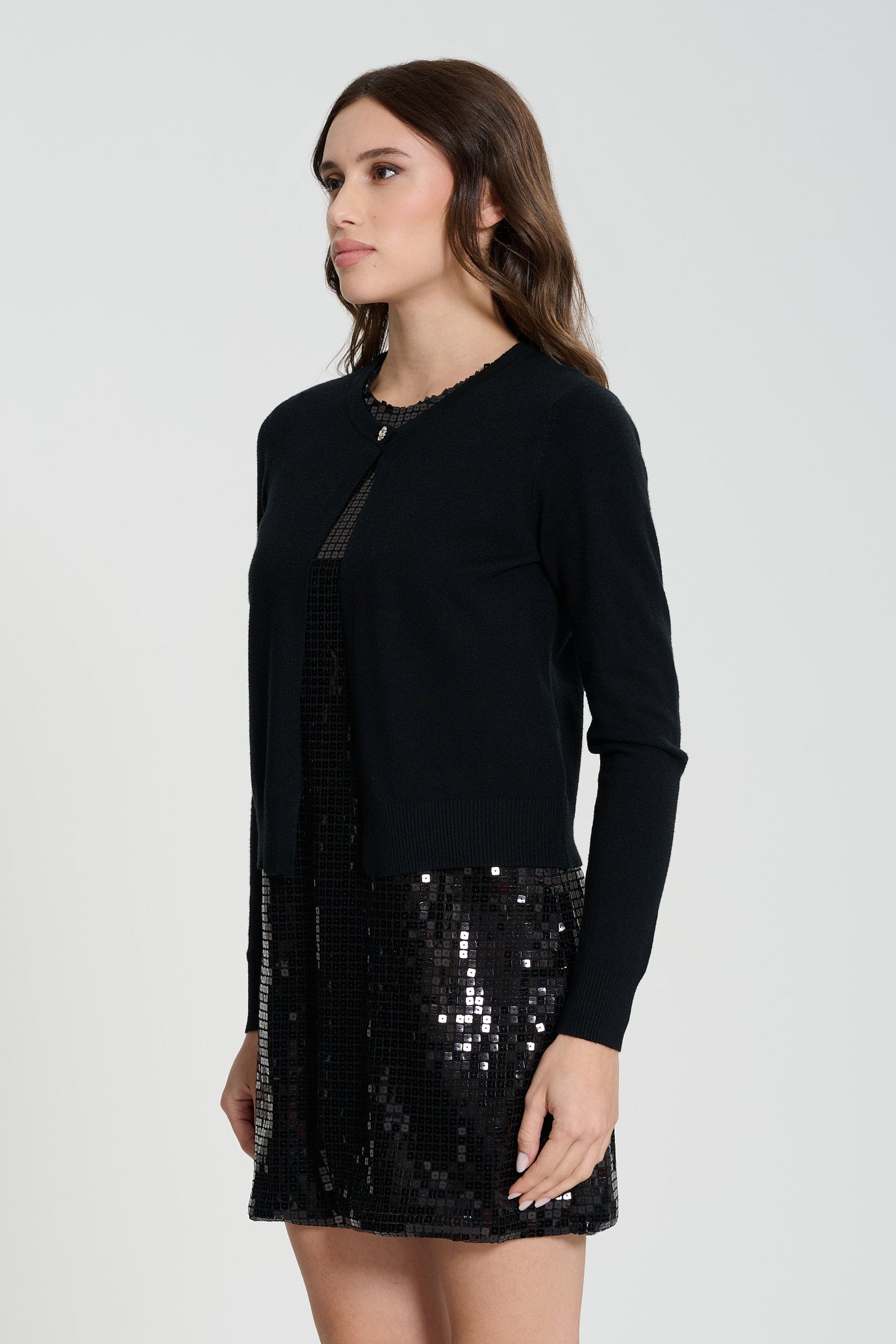 MAGLIA CON BOTTONE GIOIELLO, MANILA