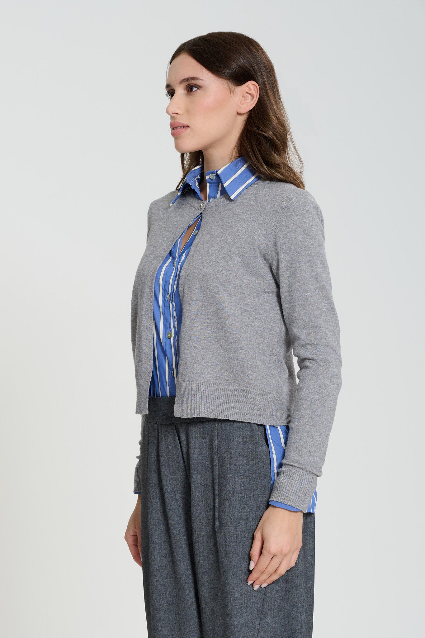 MAGLIA CON BOTTONE GIOIELLO, MANILA