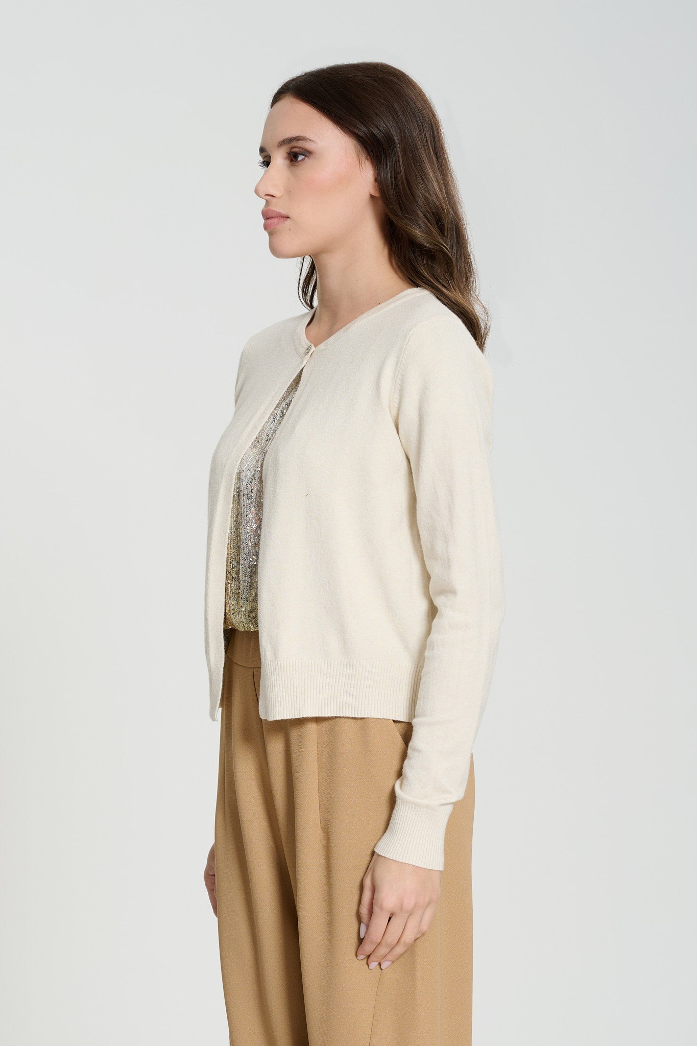 MAGLIA CON BOTTONE GIOIELLO, MANILA
