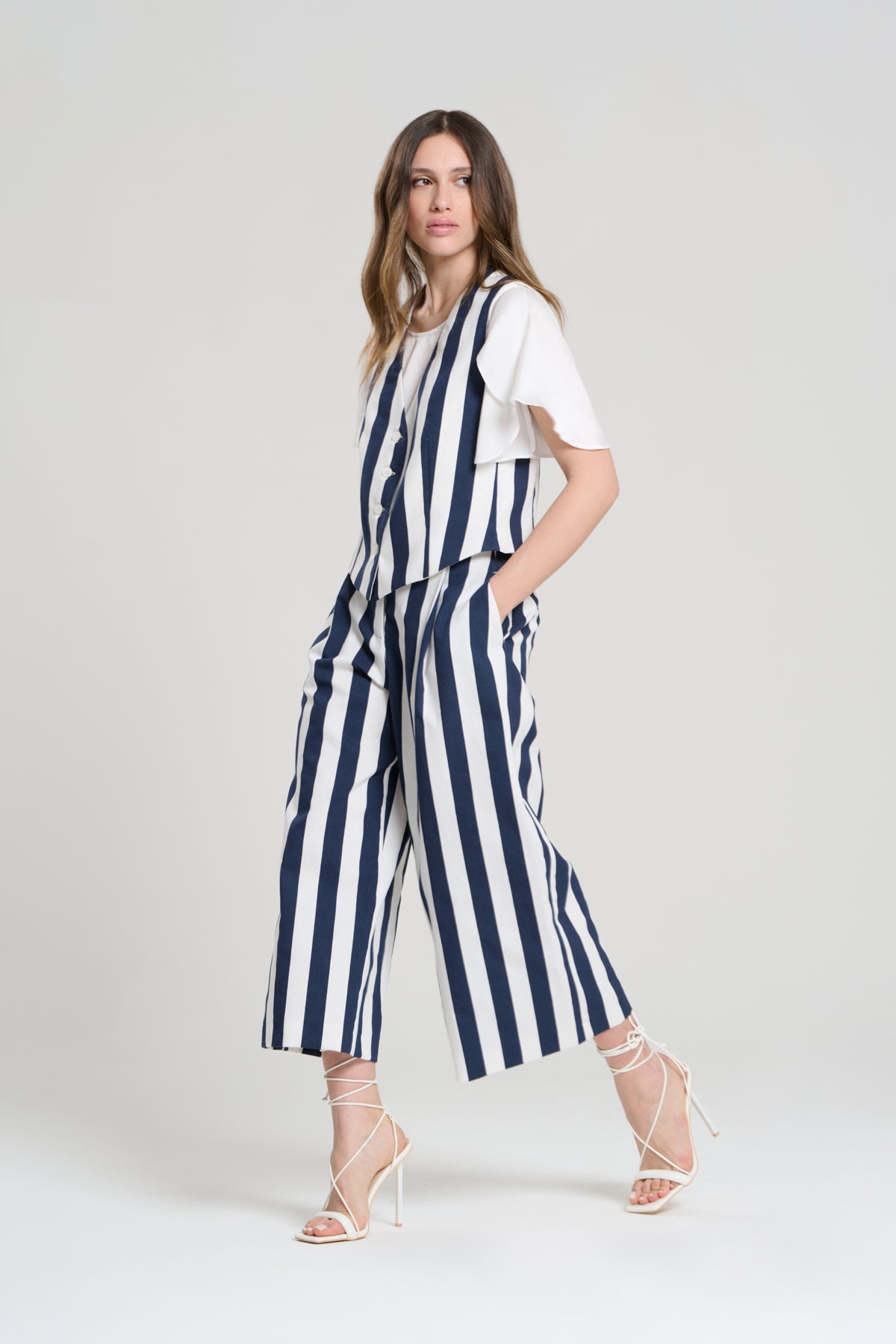 BLUE STRIPES SUIT, TIRANA