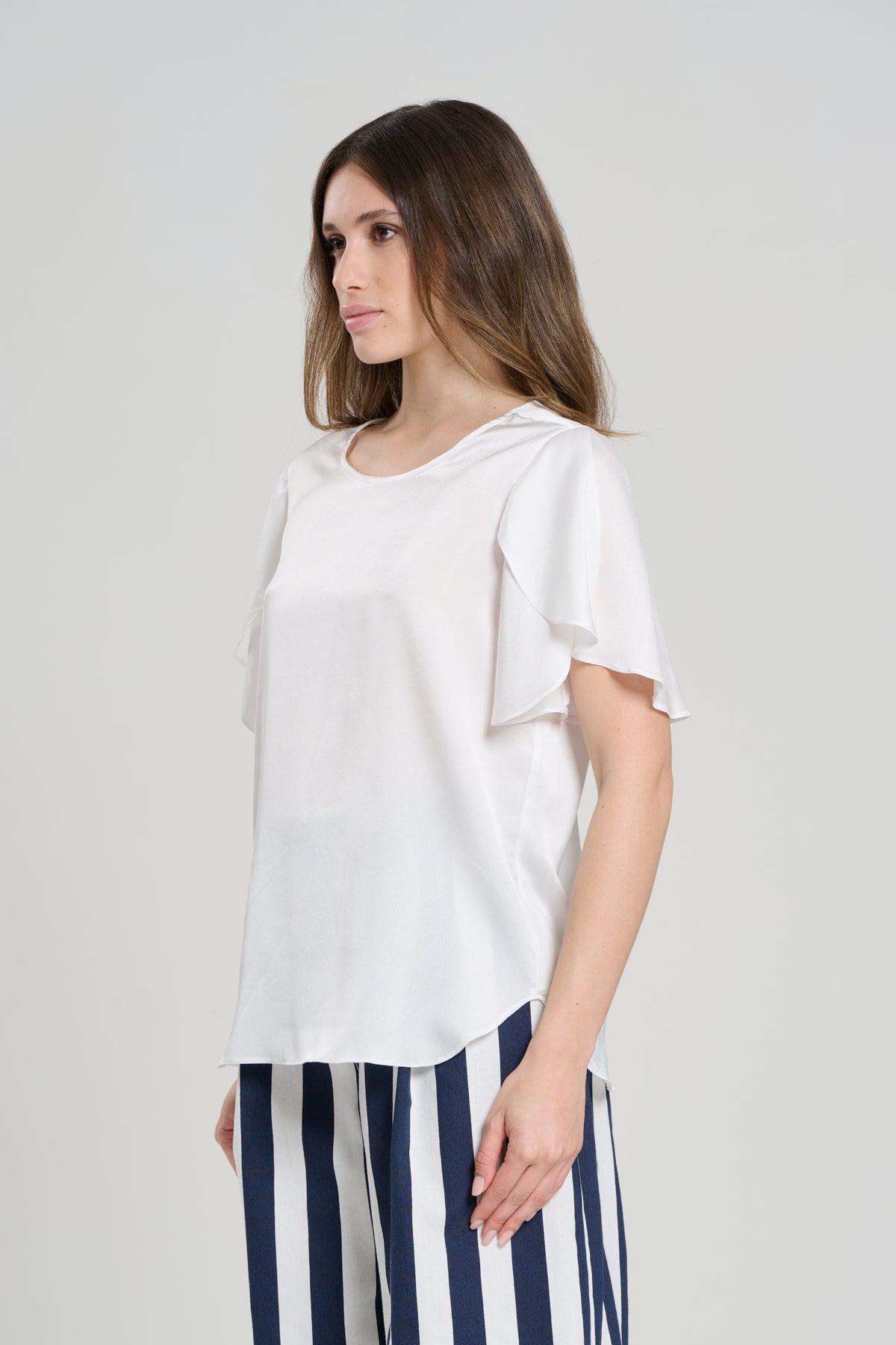 WHITE SATIN SHIRT, BELFAST
