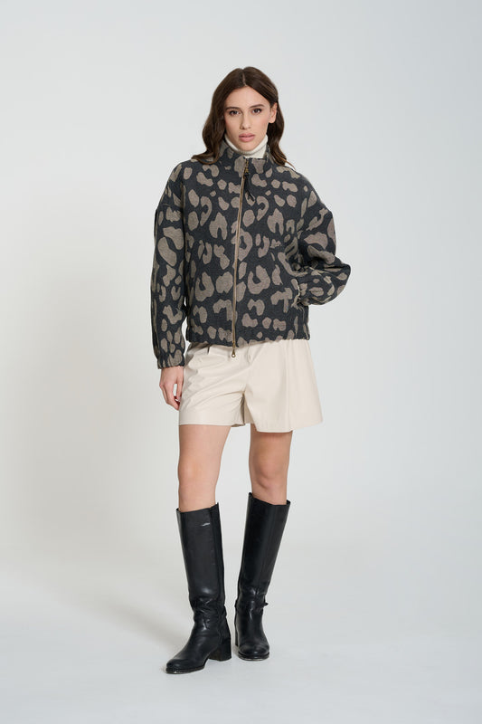 SHORTS IN ECOPELLE PANNA