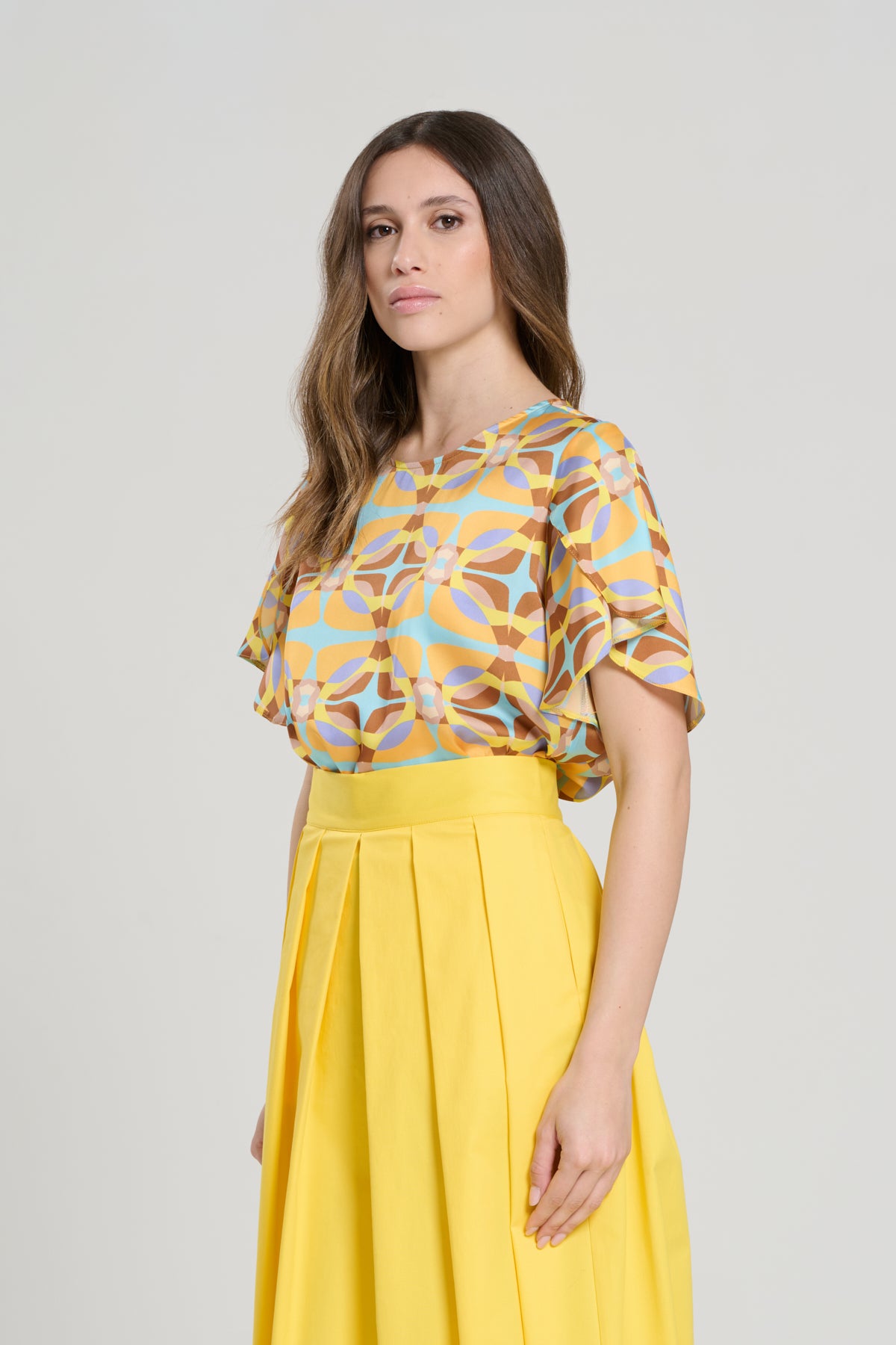 YELLOW LONG SKIRT, GIACARTA