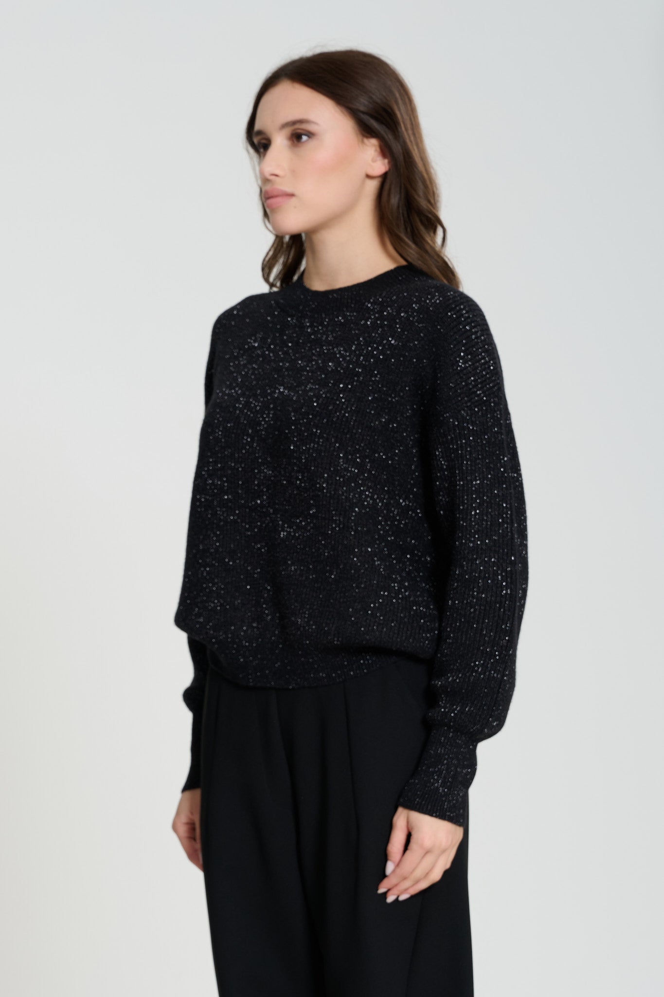 PULLOVER LUREX, MANGLA