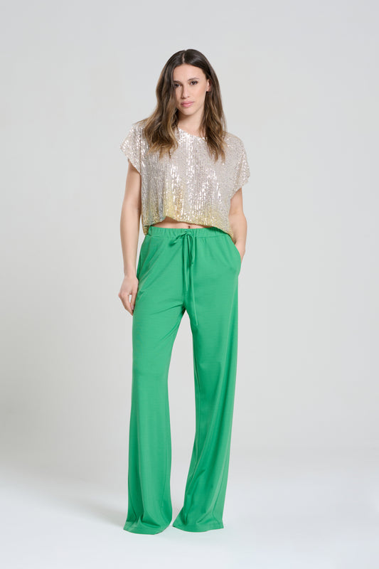 BLUSA CROP PAILLETTES, BRUXELLES 