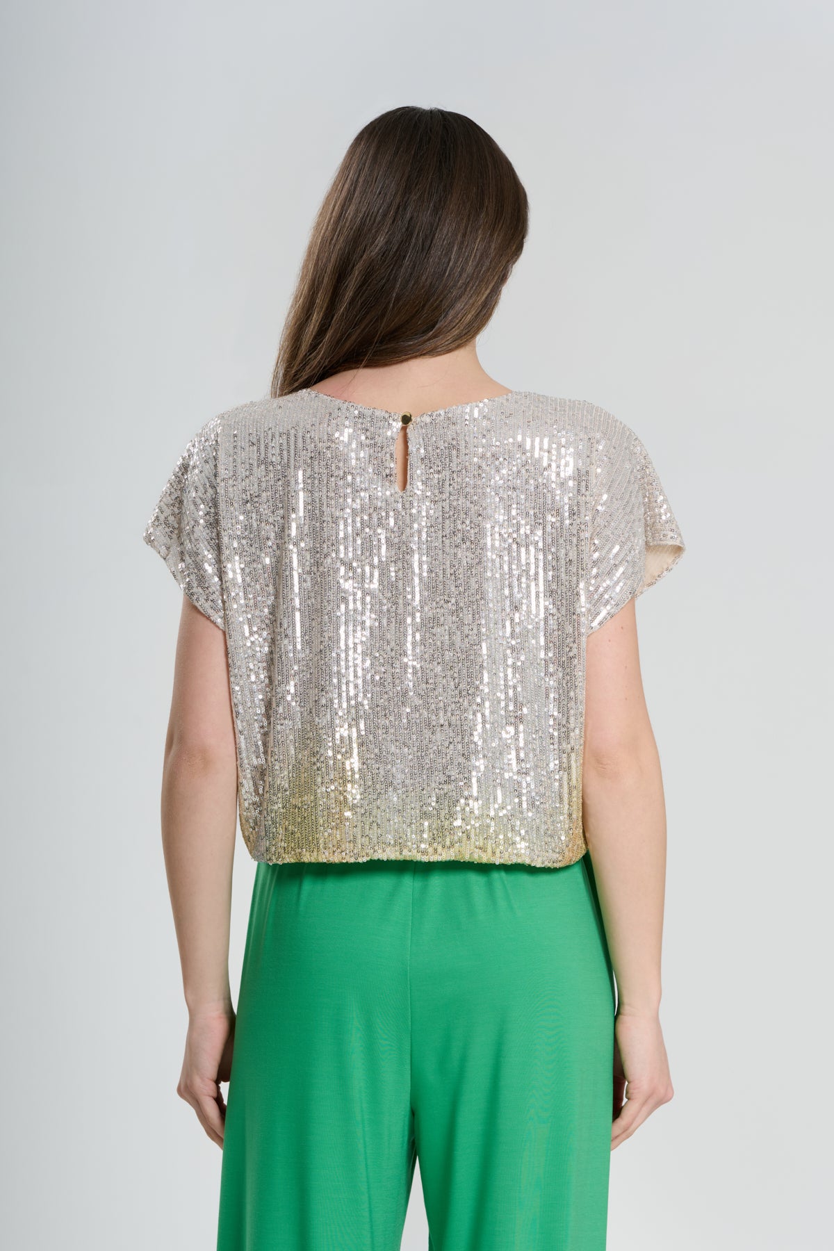 BLUSA CROP PAILLETTES, BRUXELLES 
